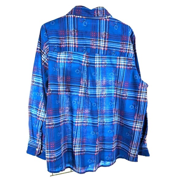 American Sweetheart women's xl flannel multicolor preowned - Picture 6 of 6